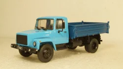 Газ-3307 Самосвал 1994г, голубой/синий, Алник43 1:43