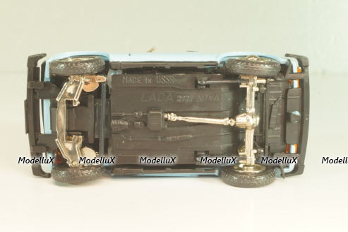 Ваз-2121 Нива, голубая, апрель 1991г., Тантал/Радон 1:43