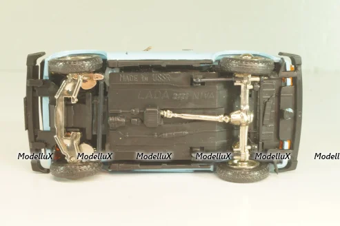 Ваз-2121 Нива, голубая, апрель 1991г., Тантал/Радон 1:43