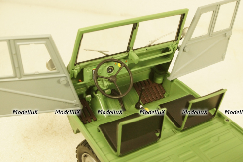 Steyr-Puch Haflinger green/grey, 450044000, Schuco 1:18