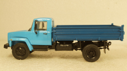 Газ-3307 Самосвал 1994г, голубой/синий, Алник43 1:43