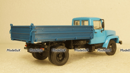 Газ-3307 Самосвал 1994г, голубой/синий, Алник43 1:43