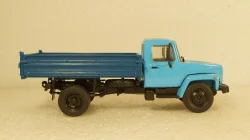 Газ-3307 Самосвал 1994г, голубой/синий, Алник43 1:43