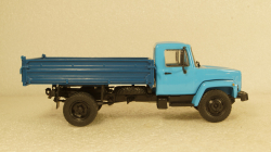 Газ-3307 Самосвал 1994г, голубой/синий, Алник43 1:43