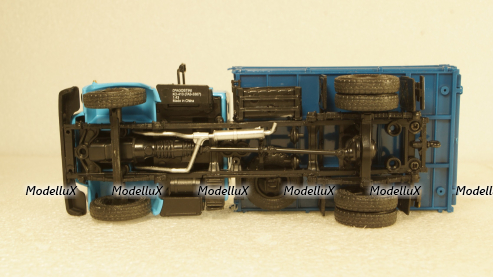 Газ-3307 Самосвал 1994г, голубой/синий, Алник43 1:43
