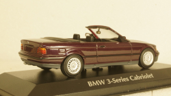 BMW 3-SERIES E36 CABRIOLET - 1993 - PURPLE METALLIC, 940023331, Maxichamps 1:43