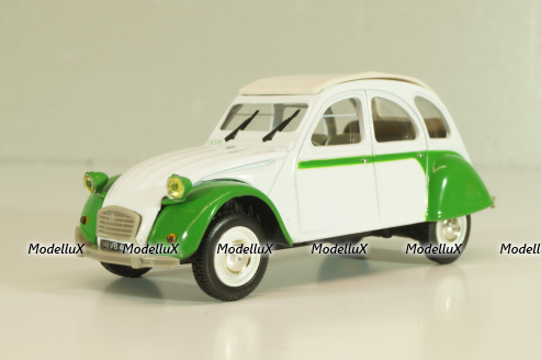 Citroen 2CV 6 Dolly Verte 1985, white/green, 409520L, Norev 1:43