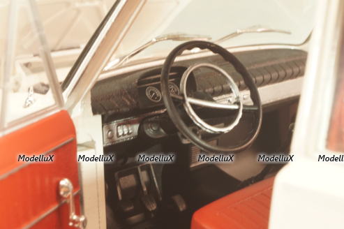 Fiat 124 (Ваз-2101) 1970, white, CMC205, IXO 1:18 