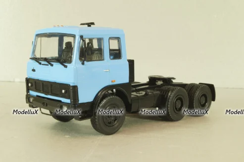 Маз-6422 тягач, синий, Легендарные грузовики СССР №107, Modimio 1:43