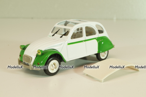 Citroen 2CV 6 Dolly Verte 1985, white/green, 409520L, Norev 1:43