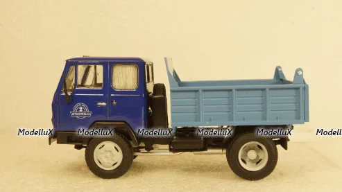 КАЗ-ММЗ-4502 самосвал синий/голубой, Алник43 1:43