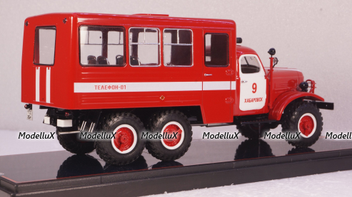 Пожарный автобус 32102 на шасси Зил-157КД, TruckTyr 1:43