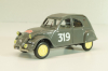 Citroen 2CV AZ #319 Rallye Monte-Carlo 1954, grey, 409539N, Norev 1:43