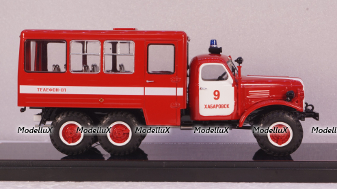 Пожарный автобус 32102 на шасси Зил-157КД, TruckTyr 1:43