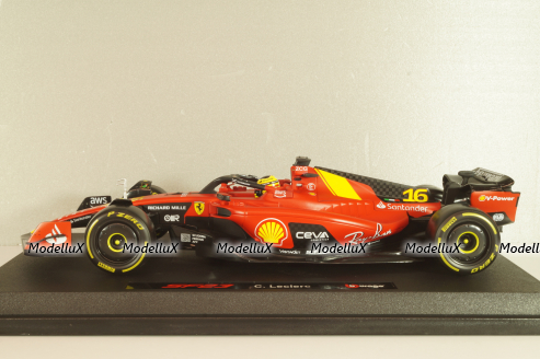 Ferrari SF-23 #16 - 4th Monza 2023 C.Leclerc, Formula 1, F1, 16812LE-Monza, Burago 1:18