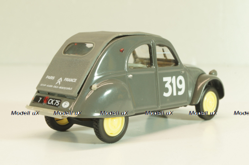 Citroen 2CV AZ #319 Rallye Monte-Carlo 1954, grey, 409539N, Norev 1:43