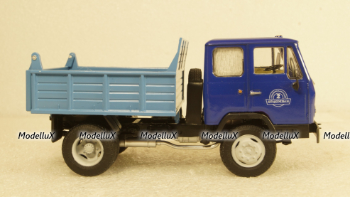 КАЗ-ММЗ-4502 самосвал синий/голубой, Алник43 1:43
