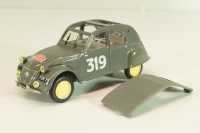 Citroen 2CV AZ #319 Rallye Monte-Carlo 1954, grey, 409539N, Norev 1:43
