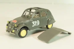 Citroen 2CV AZ #319 Rallye Monte-Carlo 1954, grey, 409539N, Norev 1:43