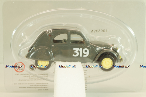 Citroen 2CV AZ #319 Rallye Monte-Carlo 1954, grey, 409539N, Norev 1:43