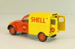 Citroen 2CV AZU fourgonnette "SHELL", red/yellow, Norev 1:43