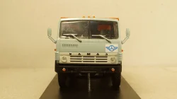Камаз-5511 с спальником,  самосвал, серый/оранжевый, Алник43 1:43