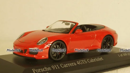 Porsche 911 (991.2) Carrera 4GTS Cabriolet 2017, red, 410067330, Minichamps 1:43