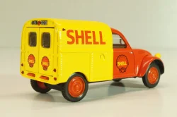 Citroen 2CV AZU fourgonnette "SHELL", red/yellow, Norev 1:43