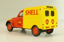 Citroen 2CV AZU fourgonnette "SHELL", red/yellow, Norev 1:43