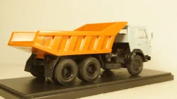 Камаз-5511 с спальником,  самосвал, серый/оранжевый, Алник43 1:43