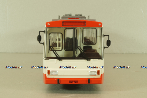 Skoda 14TR троллейбус 1980, белый/красный, Автоистория 1:43