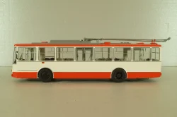 Skoda 14TR троллейбус 1980, белый/красный, Автоистория 1:43