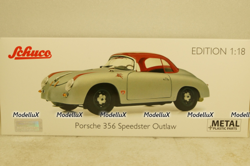 Porsche 356 Speedster Outlaw Hardtop silver, 450031700,  Schuco 1:18