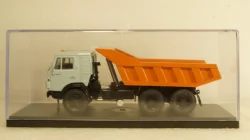 Камаз-5511 с спальником,  самосвал, серый/оранжевый, Алник43 1:43