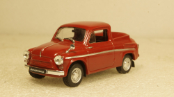 Заз-965 пикап, бордовый, Алник43 1:43