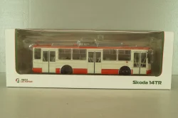 Skoda 14TR троллейбус 1980, белый/красный, Автоистория 1:43
