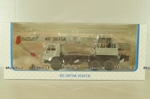 КС-3575А(53213) Автокран на шасси Камаз-53213, серый, Автоистория 1:43