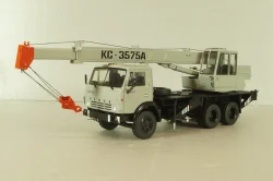 КС-3575А(53213) Автокран на шасси Камаз-53213, серый, Автоистория 1:43