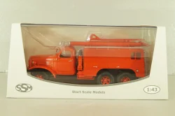 ПМЗ-16В, пожарный автомобиль на шасси Зис-151 1958, красный, SSM1574, SSM 1:43