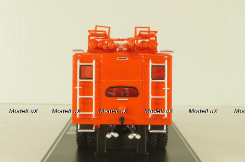 ПМЗ-16В, пожарный автомобиль на шасси Зис-151 1958, красный, SSM1574, SSM 1:43