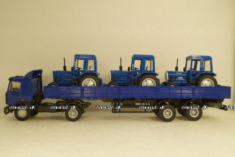 МАЗ-54329 седельный тягач с 2-х осным п/п МАЗ-93866, Студия А.В.Жуковского 1:43