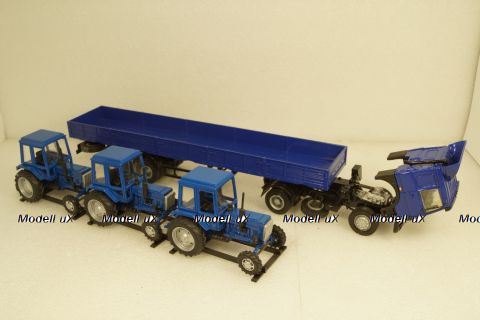 МАЗ-54329 седельный тягач с 2-х осным п/п МАЗ-93866, Студия А.В.Жуковского 1:43