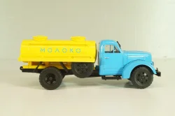 АЦПТ-2,2-355М Молоко на шасси Урал-Зис-355М 1958, голобой/желтый, АЛГ025, Автолегенды СССР Грузовики №25, Deagostini 1:43