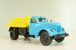 АЦПТ-2,2-355М Молоко на шасси Урал-Зис-355М 1958, голобой/желтый, АЛГ025, Автолегенды СССР Грузовики №25, Deagostini 1:43