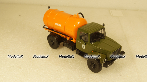 Газ-3308 Садко КО-520  зеленый/оранжевый, Алник43 1:43