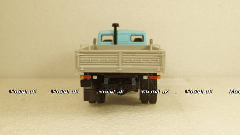 Камаз-4325 короткий кузов голубой/серый, Алник 1:43