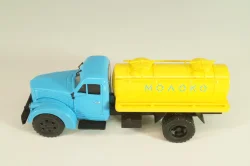 АЦПТ-2,2-355М Молоко на шасси Урал-Зис-355М 1958, голобой/желтый, АЛГ025, Автолегенды СССР Грузовики №25, Deagostini 1:43