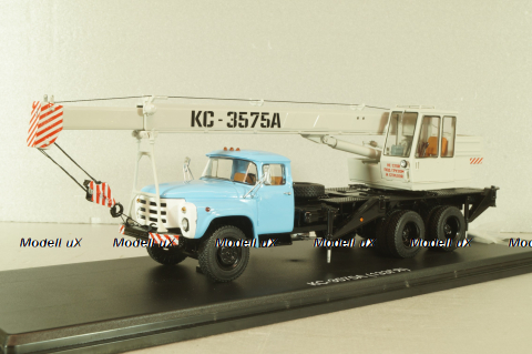 КС-3575А (133ГЯ) Автокран на шасси Зил-133ГЯ 1979, голубой/серый, SSM1609, SSM 1:43
