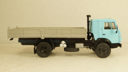 Камаз-4325 короткий кузов голубой/серый, Алник 1:43