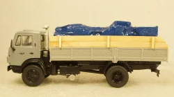 Камаз-4325 нарощенный борт с грузом ,серый, Алник43 1:43